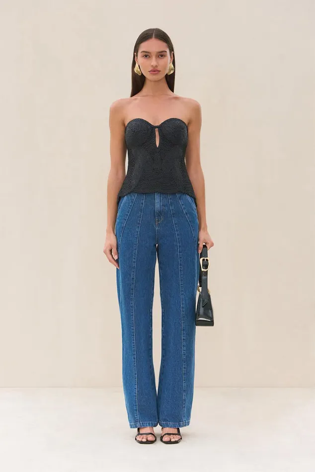 Cult Gaia Ishaan Top Black Women Tops