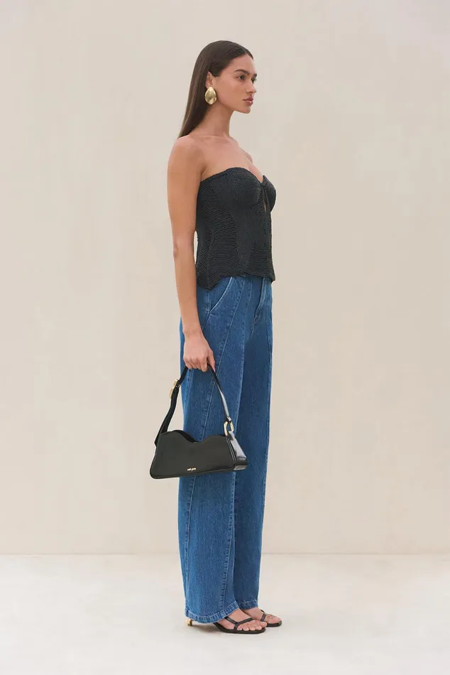 Cult Gaia Ishaan Top Black Women Tops
