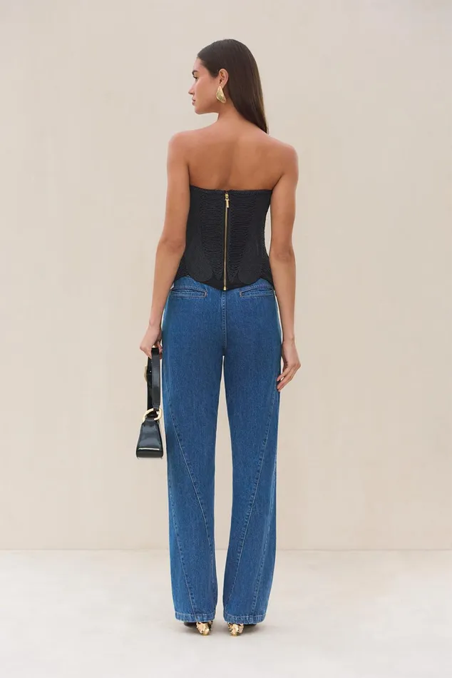 Cult Gaia Ishaan Top Black Women Tops