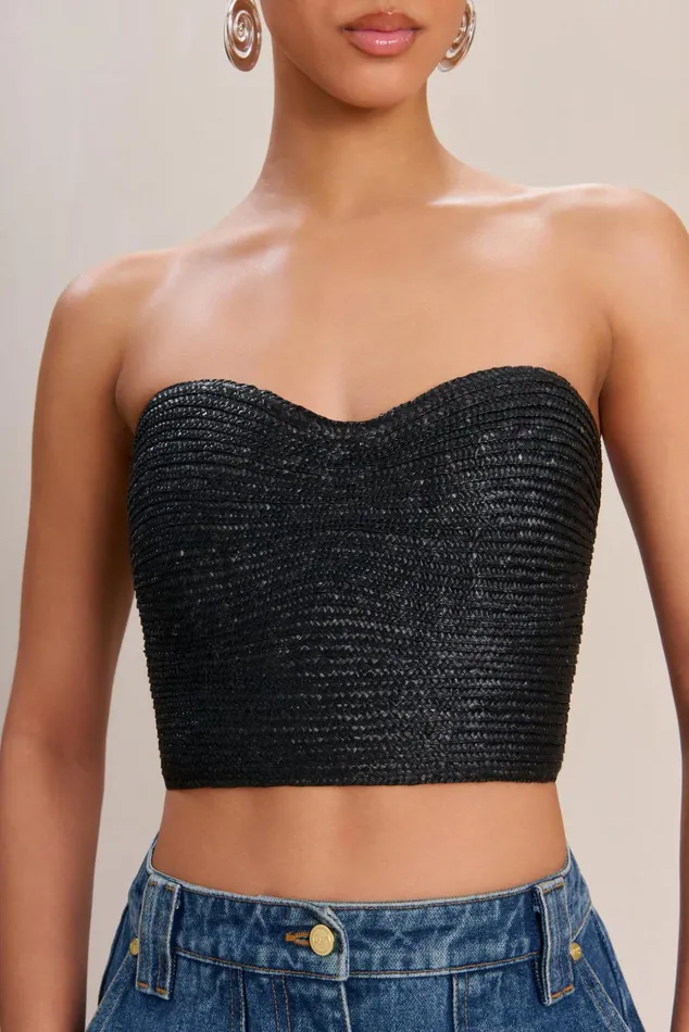 Cult Gaia Jacira Top Black Women Tops