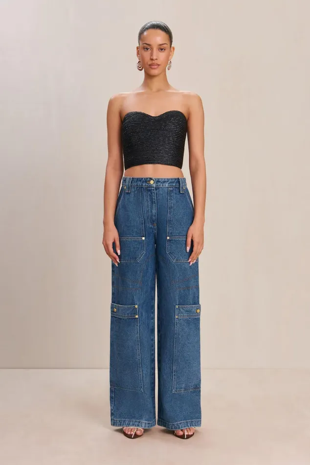 Cult Gaia Jacira Top Black Women Tops