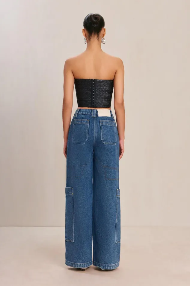 Cult Gaia Jacira Top Black Women Tops