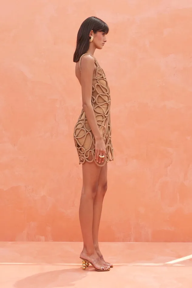 Cult Gaia Jemima Dress Champagne Women Dresses Cult Gaia Jemima Dress Champagne Women Dresses