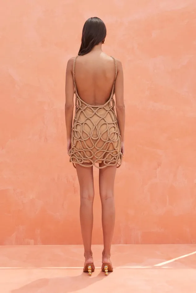 Cult Gaia Jemima Dress Champagne Women Dresses Cult Gaia Jemima Dress Champagne Women Dresses