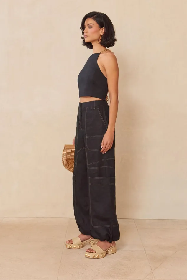 Cult Gaia Joey Top Black Women Tops