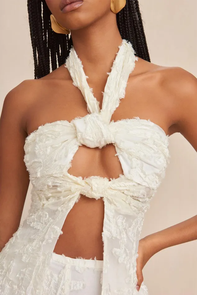 Cult Gaia Lainie Top Off White Women Tops