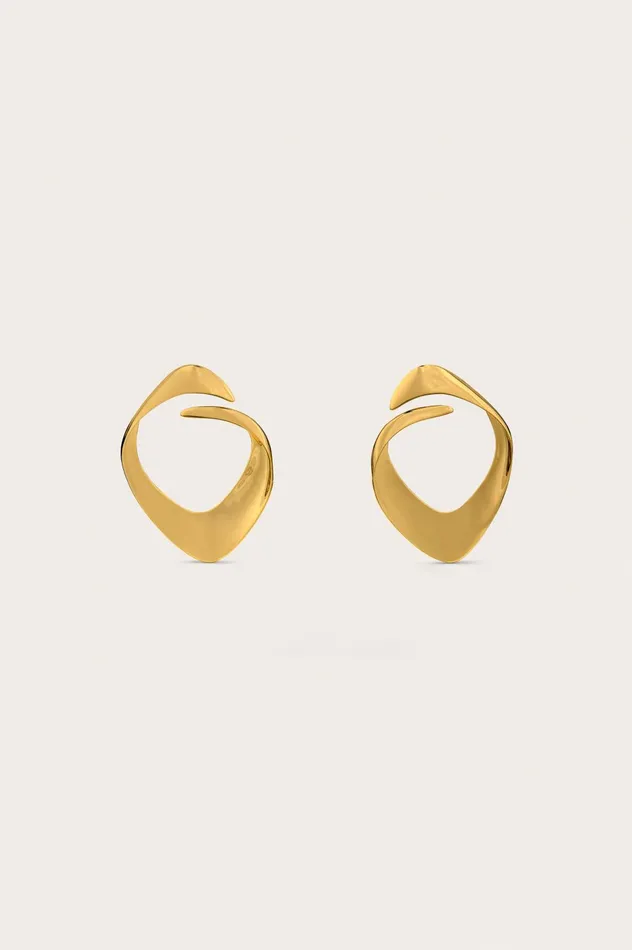 Cult Gaia Lola Earring Shiny Brass Women Earrings