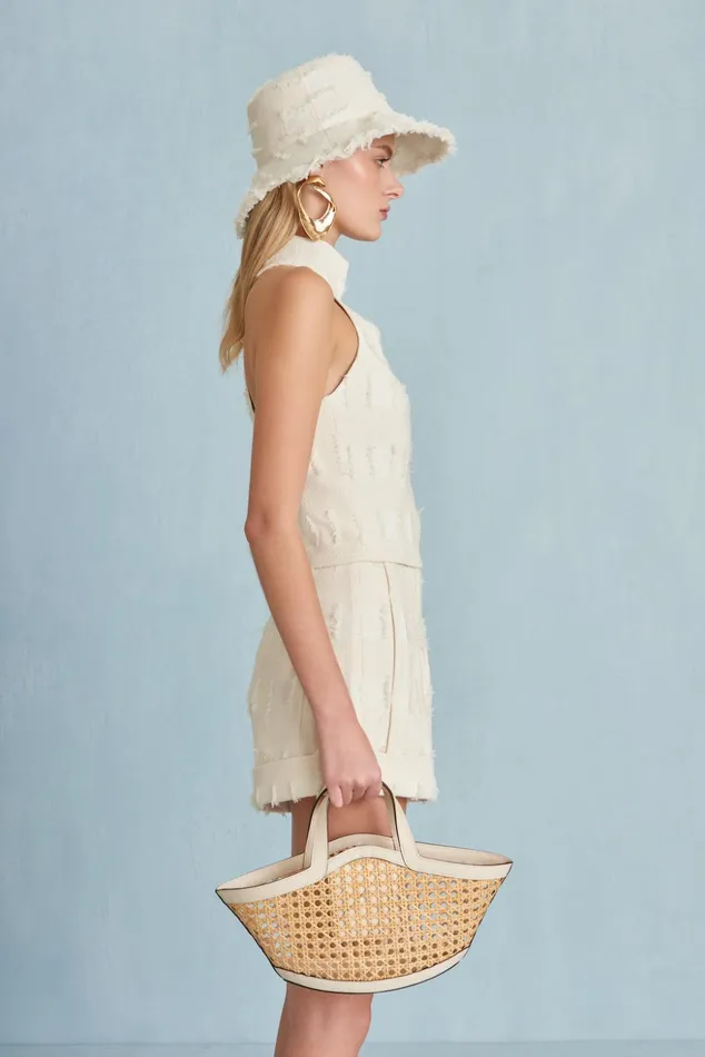 Cult Gaia Olga Short Off White Women Bottoms
