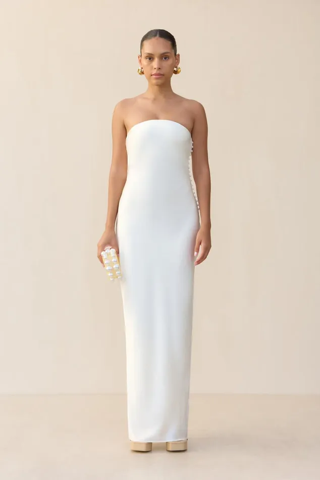 Cult Gaia Perla Gown Off White Women Dresses