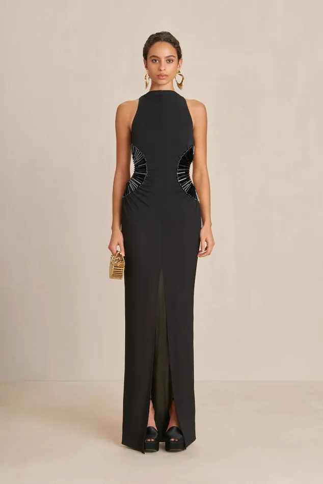Cult Gaia Ryann Gown Black Women Gowns