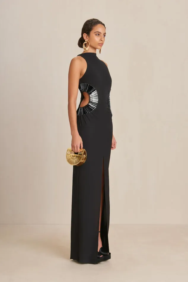 Cult Gaia Ryann Gown Black Women Gowns