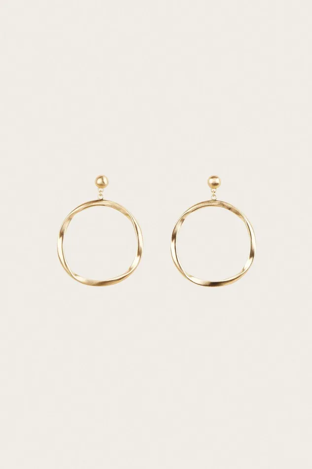 Cult Gaia Serena Earring Brushed Brass Women Jewelry