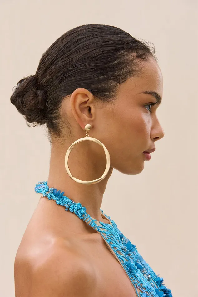Cult Gaia Serena Earring Brushed Brass Women Jewelry Cult Gaia Serena Earring Brushed Brass Women Jewelry