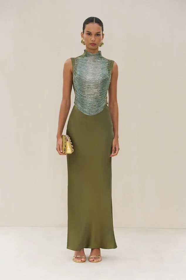 Cult Gaia Taraji Top Cedar Multi Women Tops