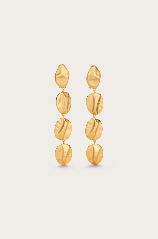 Cult Gaia Veda Earring Brushed Brass Women Jewelry