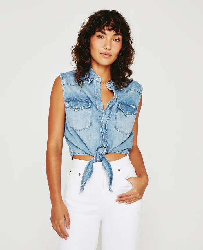 Dakotah Tie Waverly Drive Women AG Jeans Tops and Shirts