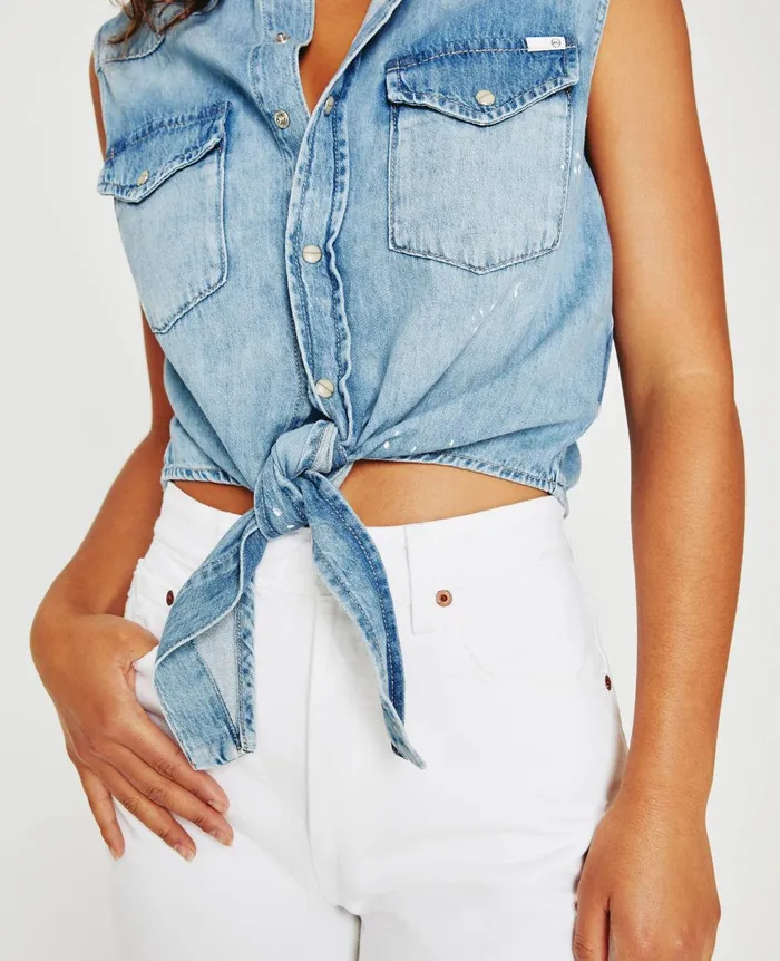 Dakotah Tie Waverly Drive Women AG Jeans Tops and Shirts