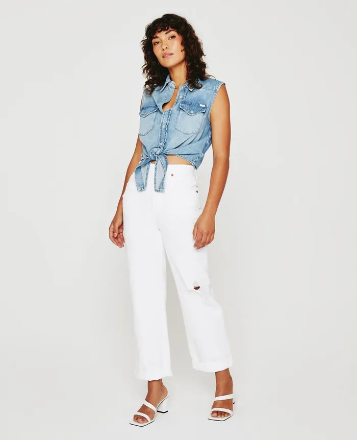 Dakotah Tie Waverly Drive Women AG Jeans Tops and Shirts