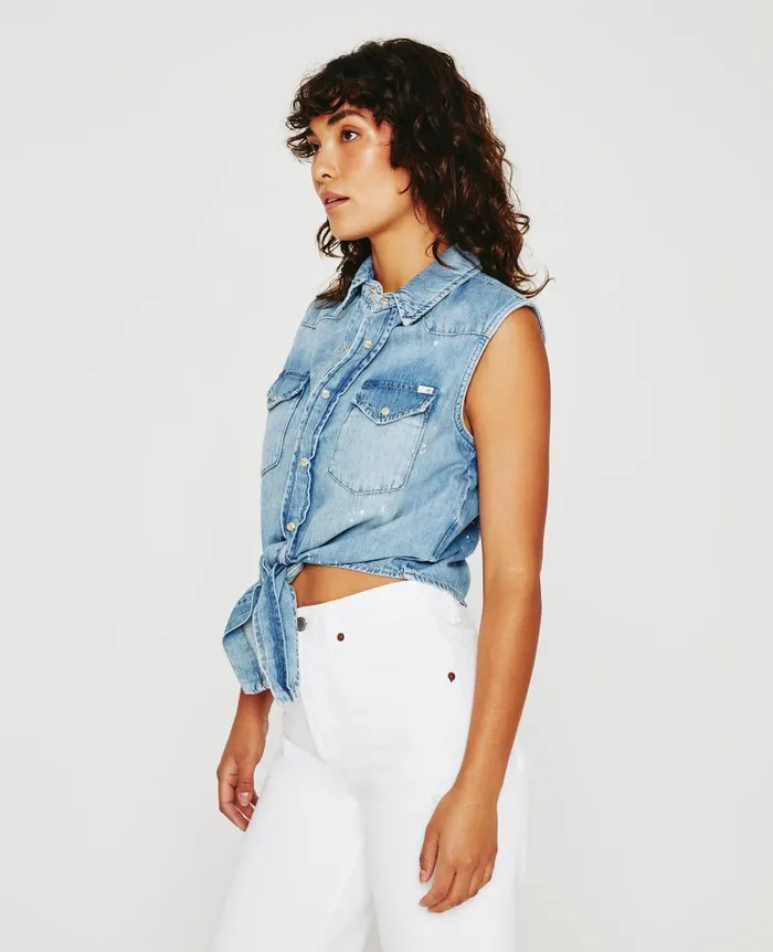 Dakotah Tie Waverly Drive Women AG Jeans Tops and Shirts