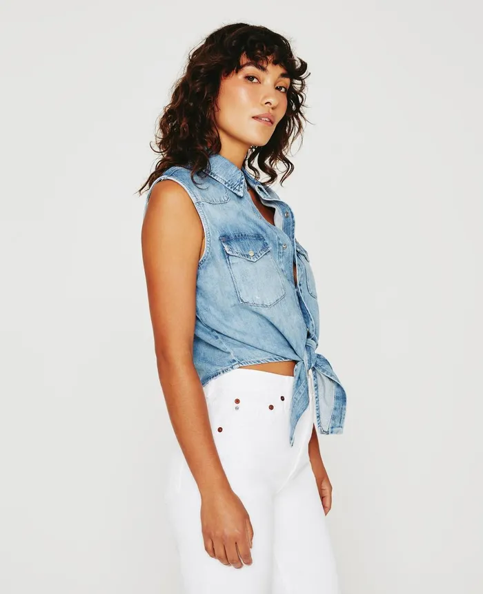 Dakotah Tie Waverly Drive Women AG Jeans Tops and Shirts