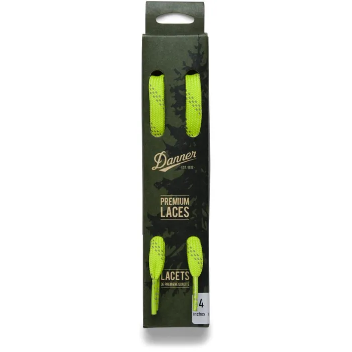 Danner Laces and Zippers Trail 2650 Hikers Replacement Laces Reflective Flo Green 8211 MenWomen