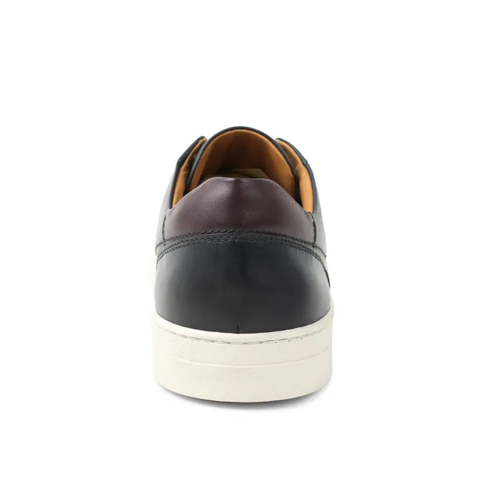 Dante LacetoToe Leather Sneaker 8211 Navy Men Bruno Magli Casual Shoes