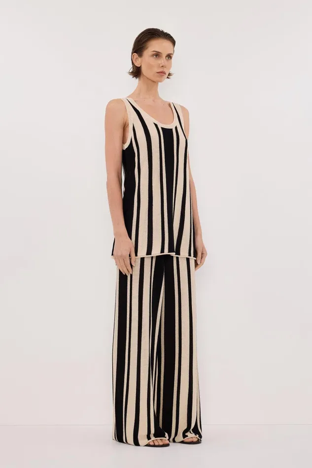 DELPHI STRIPE WIDE LEG KNIT PANT Women DISSH Pants