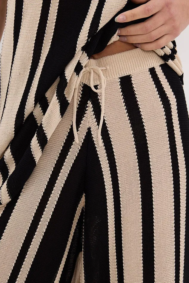 DELPHI STRIPE WIDE LEG KNIT PANT Women DISSH Pants