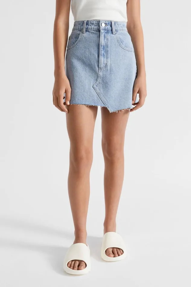 Denim and Jeans Teen Girl Seed Heritage A Line Denim Skirt Vintage Wash