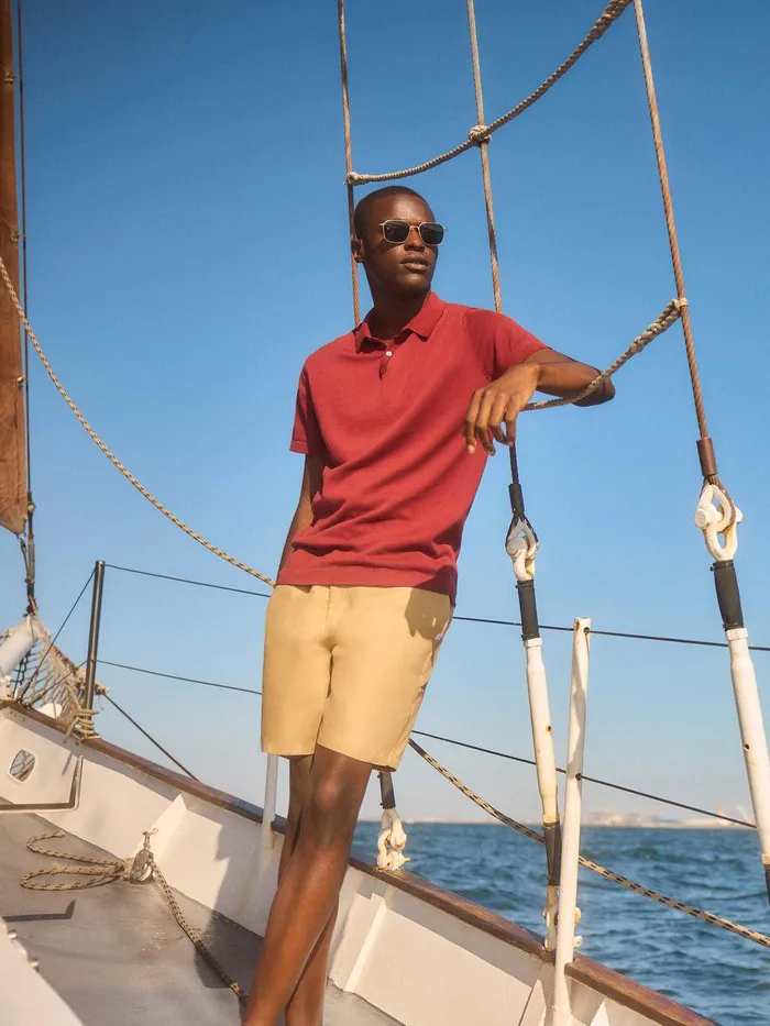 Derek Rose Shorts Sydney Linen Sand Men Casual Shorts