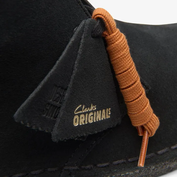 Desert Boot Black Suede WomenMen Clarks Boots and Booties