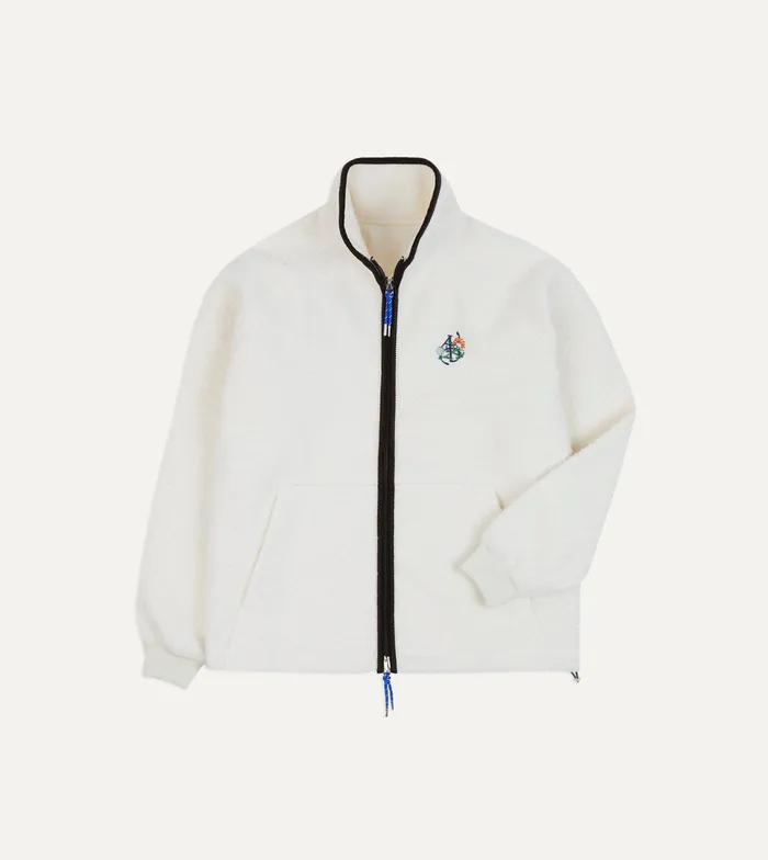 Drake039s Ald Casentino Wool Full Zip Fleece Jacket Men Fleeces
