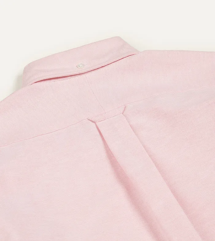 Drake039s Bright Pink Cotton Oxford Cloth ButtonDown Shirt Men Formal Shirts