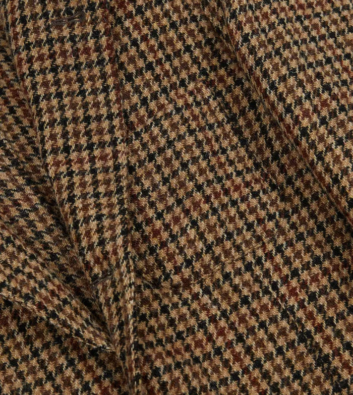 Drake039s Brown Houndstooth Check Harris Tweed Games Blazer Mk Vii Men Blazers