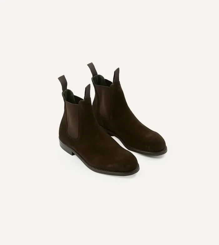 Drake039s Dark Brown Suede Hancock Goodyear Welted Chelsea Boot Men Chelsea Boots Drake039s Dark Brown Suede Hancock Goodyear Welted Chelsea Boot Men Chelsea Boots