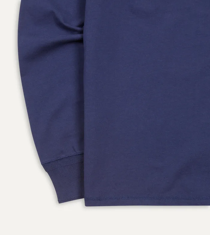Drake039s Dark Indigo Cotton LongSleeve Hiking TShirt Men TShirts