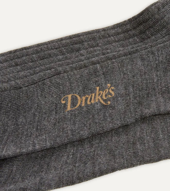 Drake039s Grey Wool OverTheCalf Socks Men Boxer Shorts and Socks