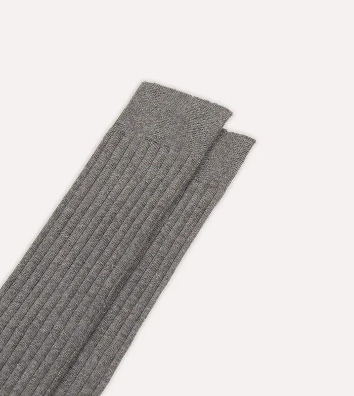 Drake039s MidGrey Cotton OverTheCalf Socks Men Boxer Shorts and Socks