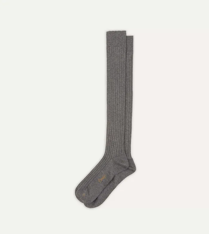 Drake039s MidGrey Cotton OverTheCalf Socks Men Boxer Shorts and Socks