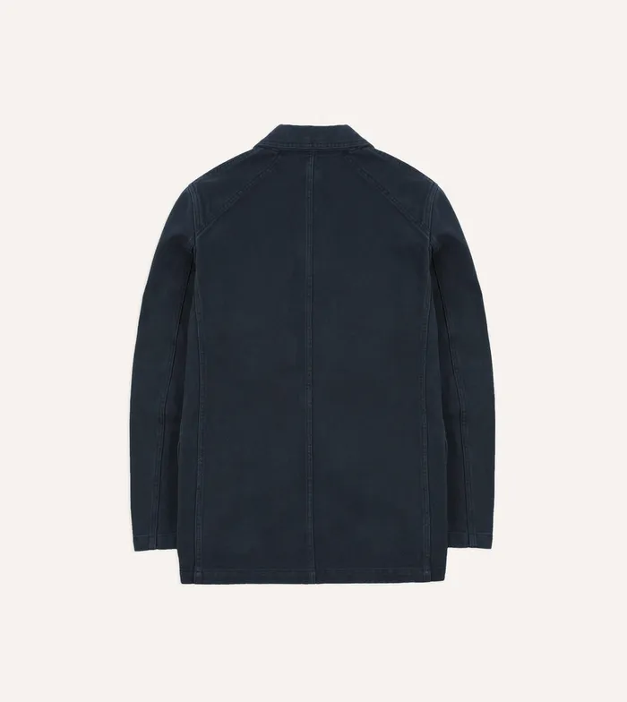 Drake039s Navy Heavy Cotton Twill Games Blazer Mk I Men Blazers