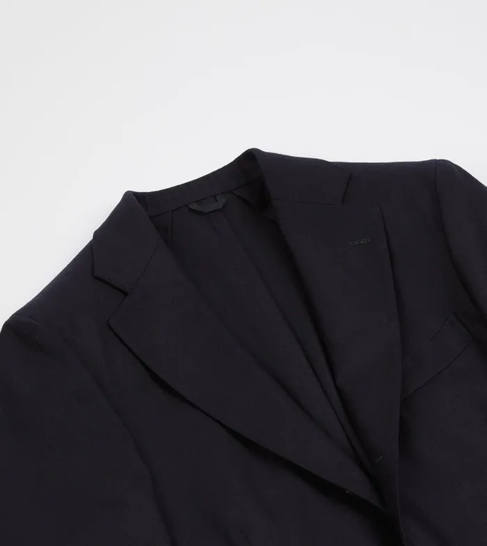 Drake039s Navy Wool Flannel Tailored Jacket Men Suits