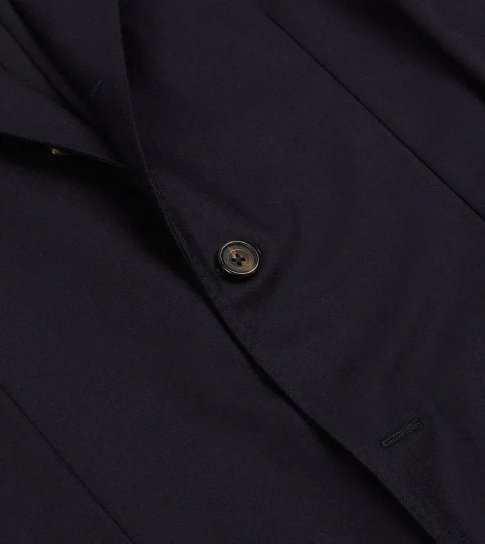 Drake039s Navy Wool Flannel Tailored Jacket Men Suits