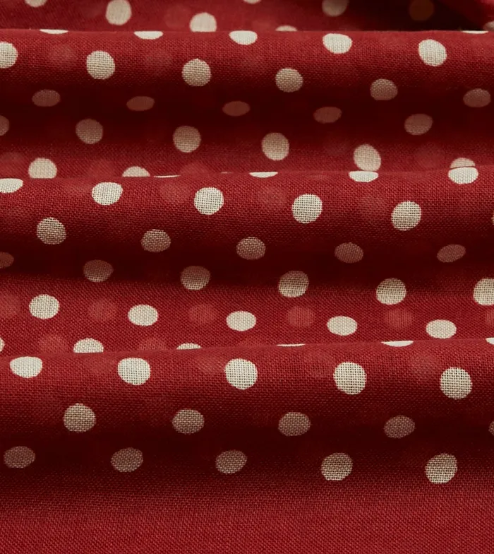 Drake039s Red HandDrawn Polka Dot Wool Scarf Men Scarves