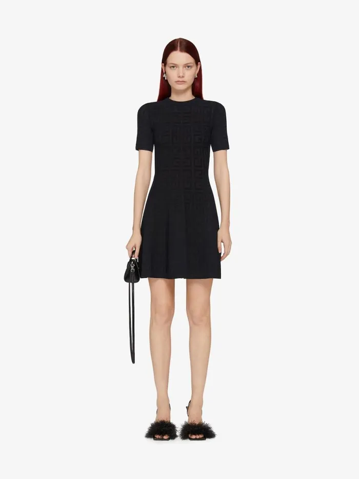 Dress In 4g Jacquard Black Women Givenchy Dresses