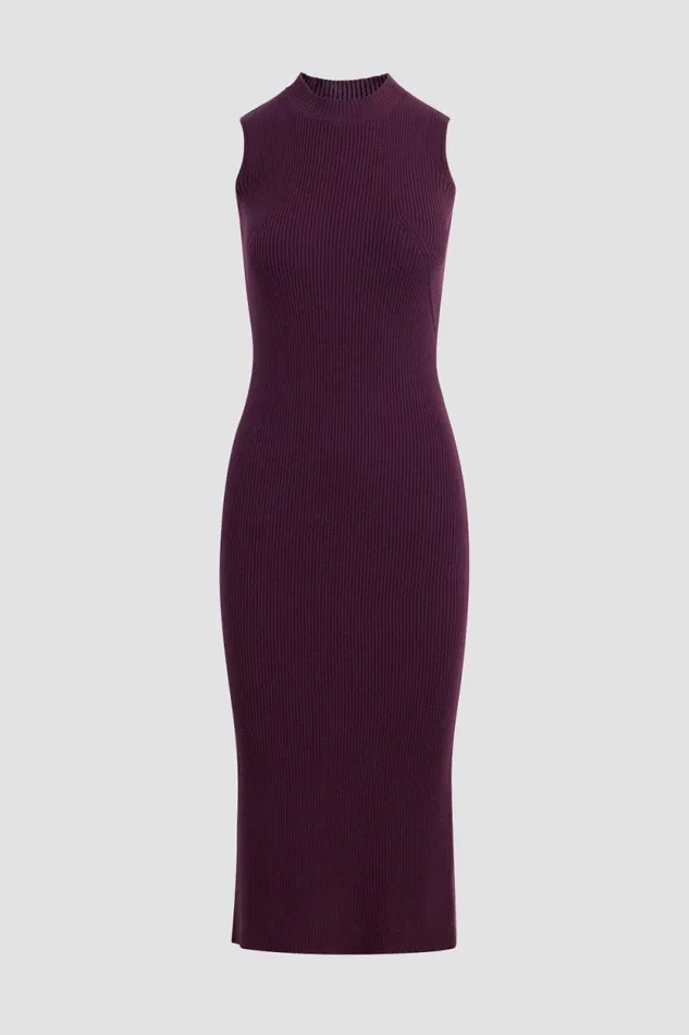 Dresses and Jumpsuits Women Hudson Jeans Back Keyhole Sweater Dress Purple Berry Dresses and Jumpsuits Women Hudson Jeans Back Keyhole Sweater Dress Purple Berry