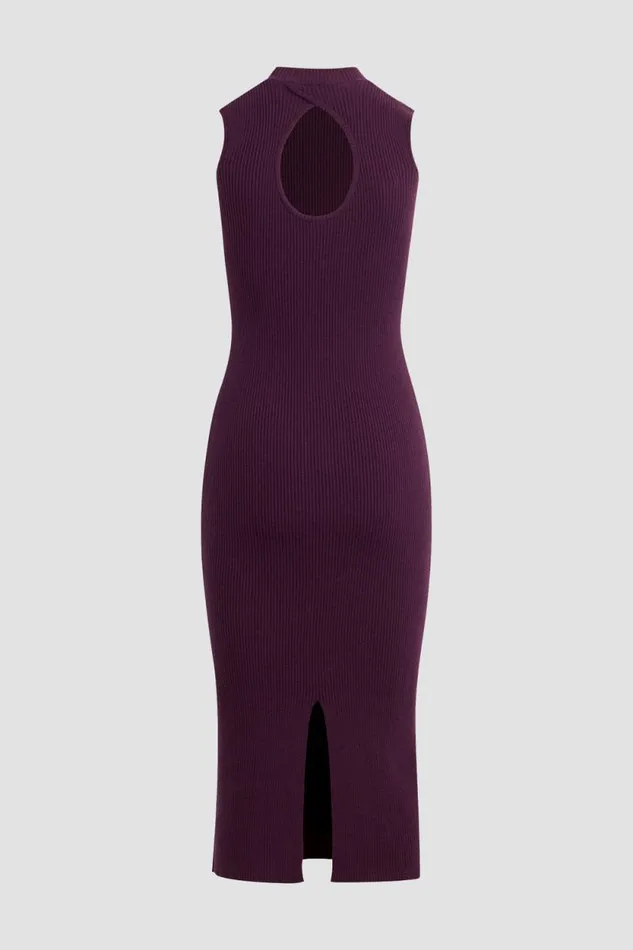 Dresses and Jumpsuits Women Hudson Jeans Back Keyhole Sweater Dress Purple Berry Dresses and Jumpsuits Women Hudson Jeans Back Keyhole Sweater Dress Purple Berry
