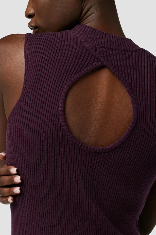 Dresses and Jumpsuits Women Hudson Jeans Back Keyhole Sweater Dress Purple Berry Dresses and Jumpsuits Women Hudson Jeans Back Keyhole Sweater Dress Purple Berry