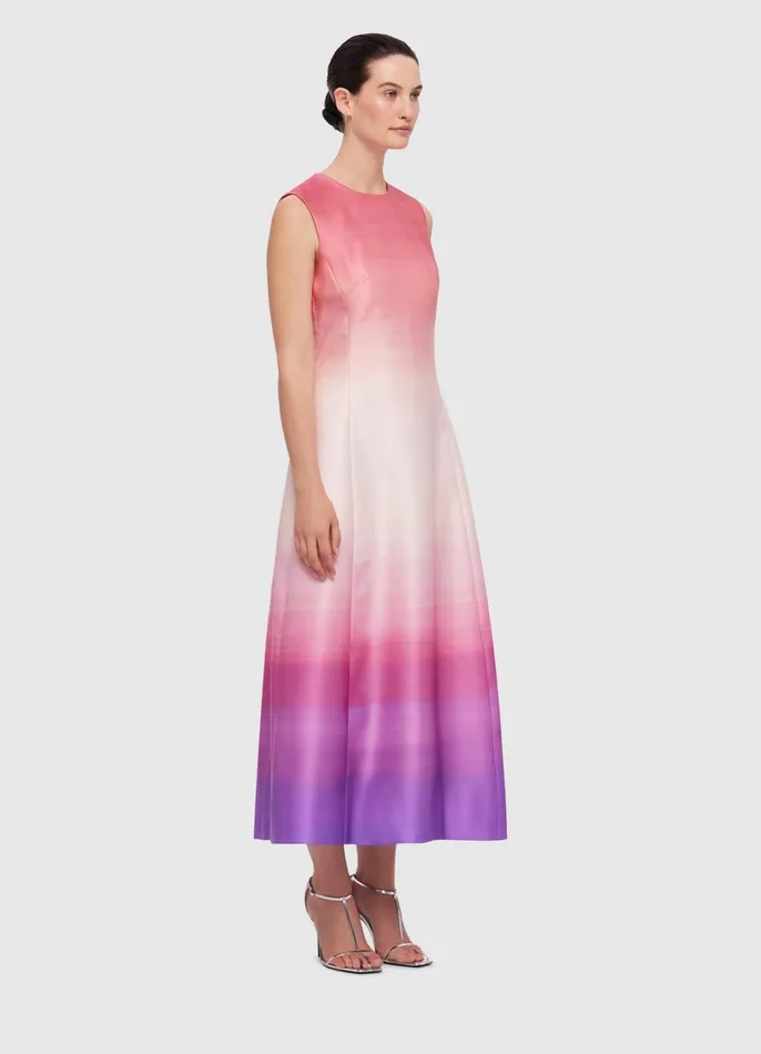Dresses and Jumpsuits Women LEO LIN Cleo Sleeveless Midi Dress 8211 Ombre Coral
