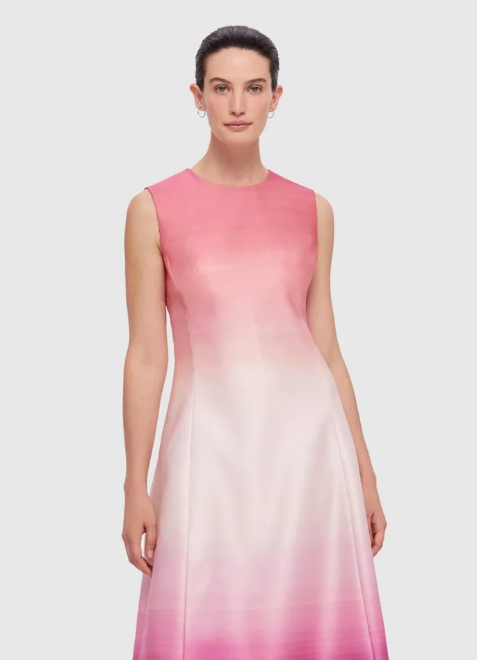Dresses and Jumpsuits Women LEO LIN Cleo Sleeveless Midi Dress 8211 Ombre Coral