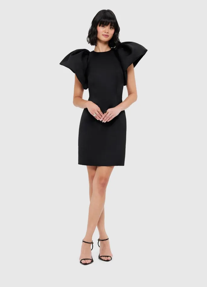 Dresses and Jumpsuits Women LEO LIN Dayna Mini Dress 8211 Ebony